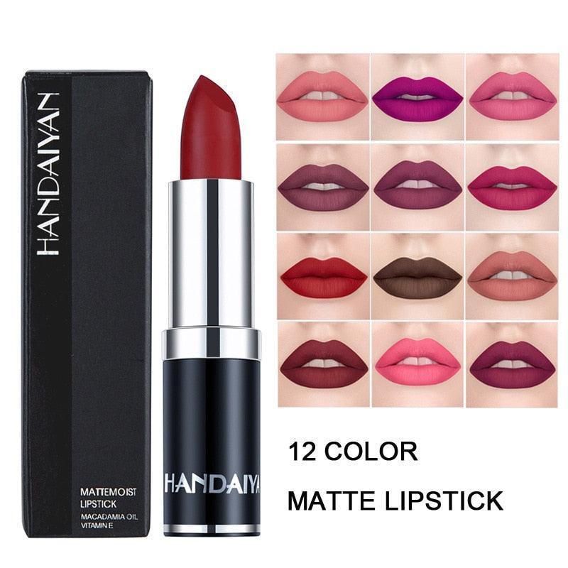 Sexy Rose Purple Lip-gloss Matte 12 Colors - HEPSIBAH SHOP