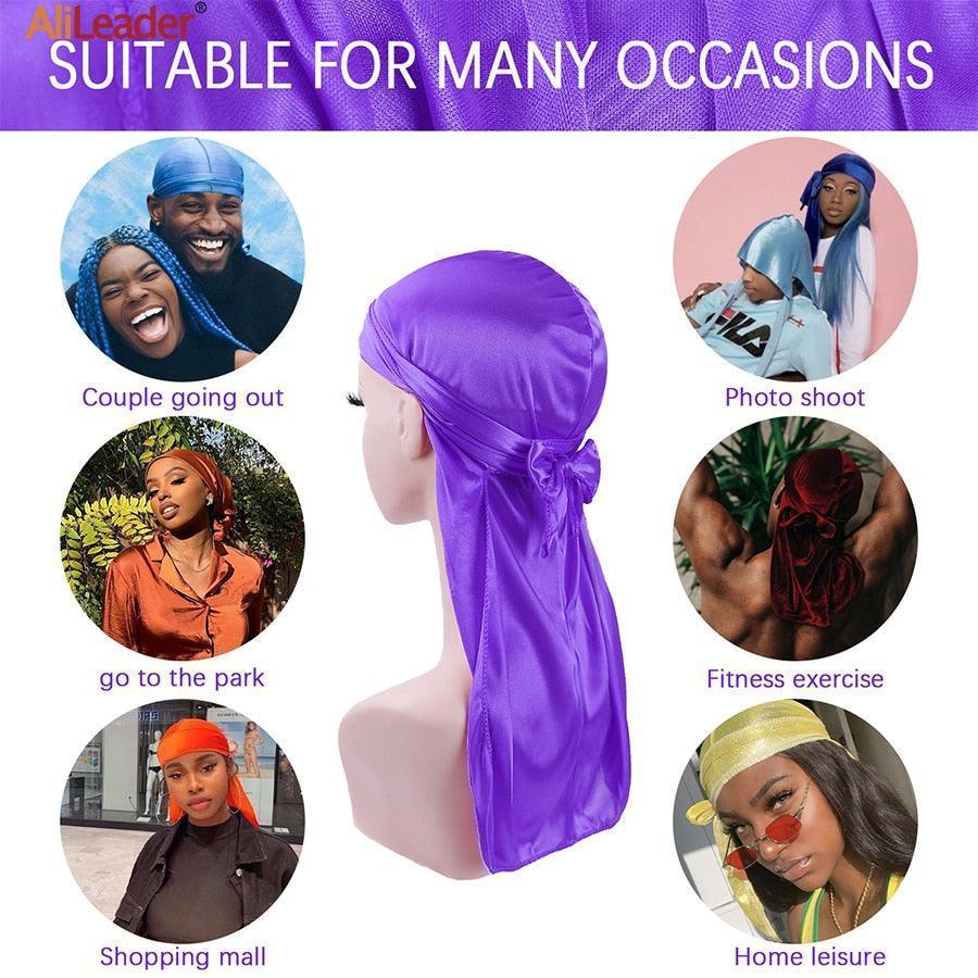 Unisex Silky Durags Bandanas - HEPSIBAH SHOP