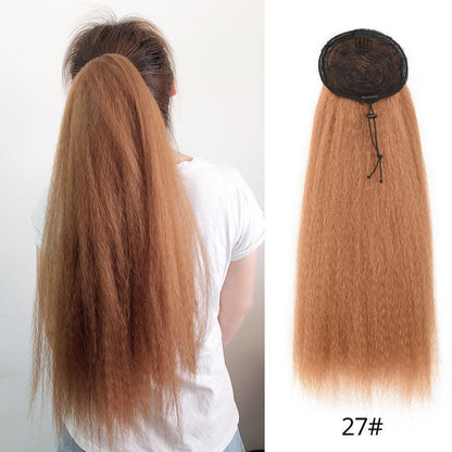 Drawstring Puff Ponytail Straight Hair Extensions - HEPSIBAH SHOP