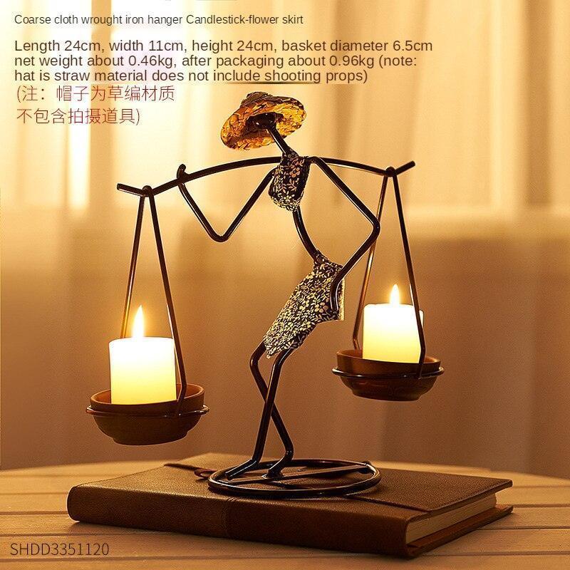 Decorative Metal Table Center Candle Holders - HEPSIBAH SHOP