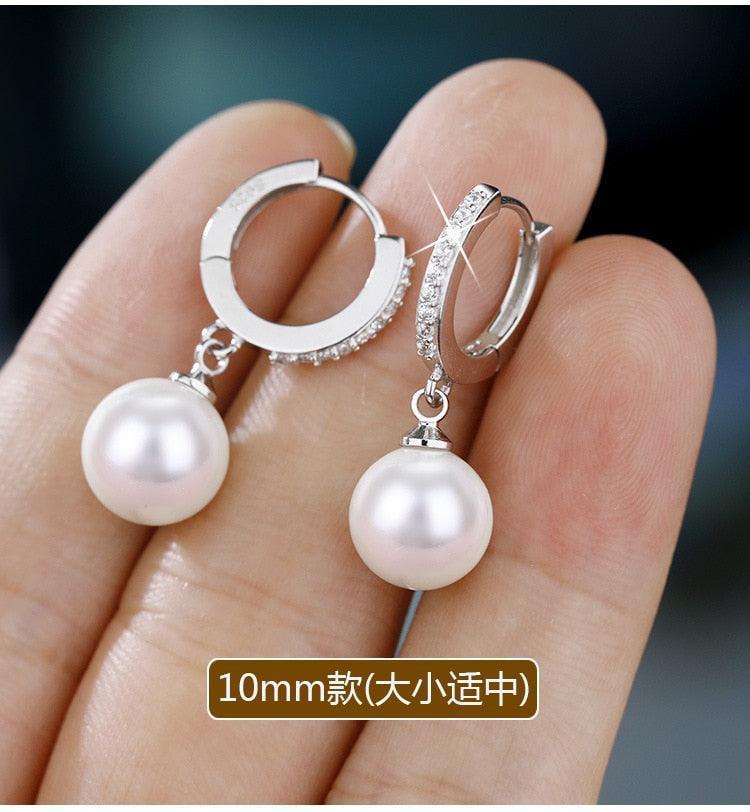 LByzHan Pearl Earrings Genuine Natural Freshwater - HEPSIBAH SHOP