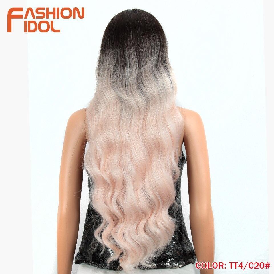 FASHION IDOL 28 Inch Deep Wave Hair Synthetic Lace Wigs - HEPSIBAH SHOP