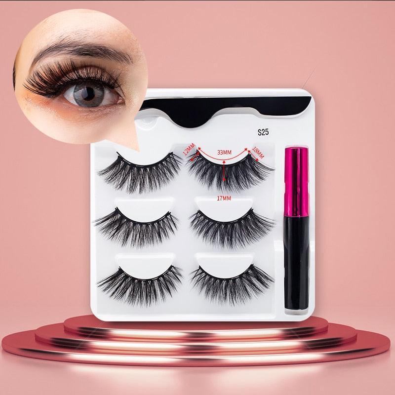 3Pairs Magnetic Eyelashes - HEPSIBAH SHOP