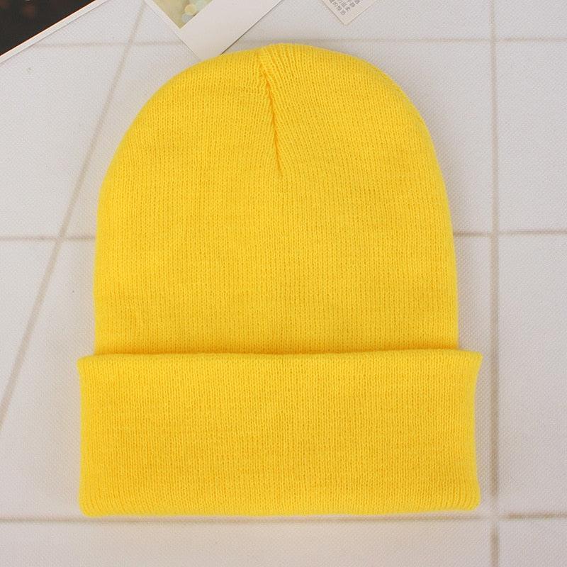 Winter Hats for Unisex New Beanies Knitted Solid Cute Hat Lady Autumn Female Beanie Caps Warmer Bonnet Men Casual Cap Wholesale - HEPSIBAH SHOP