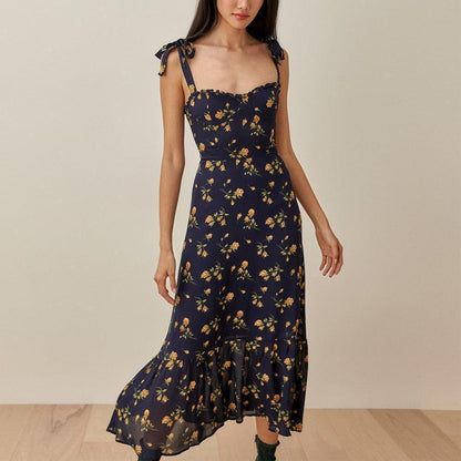 Dresses Women Elegant Vintage Floral Summer Dress - HEPSIBAH SHOP