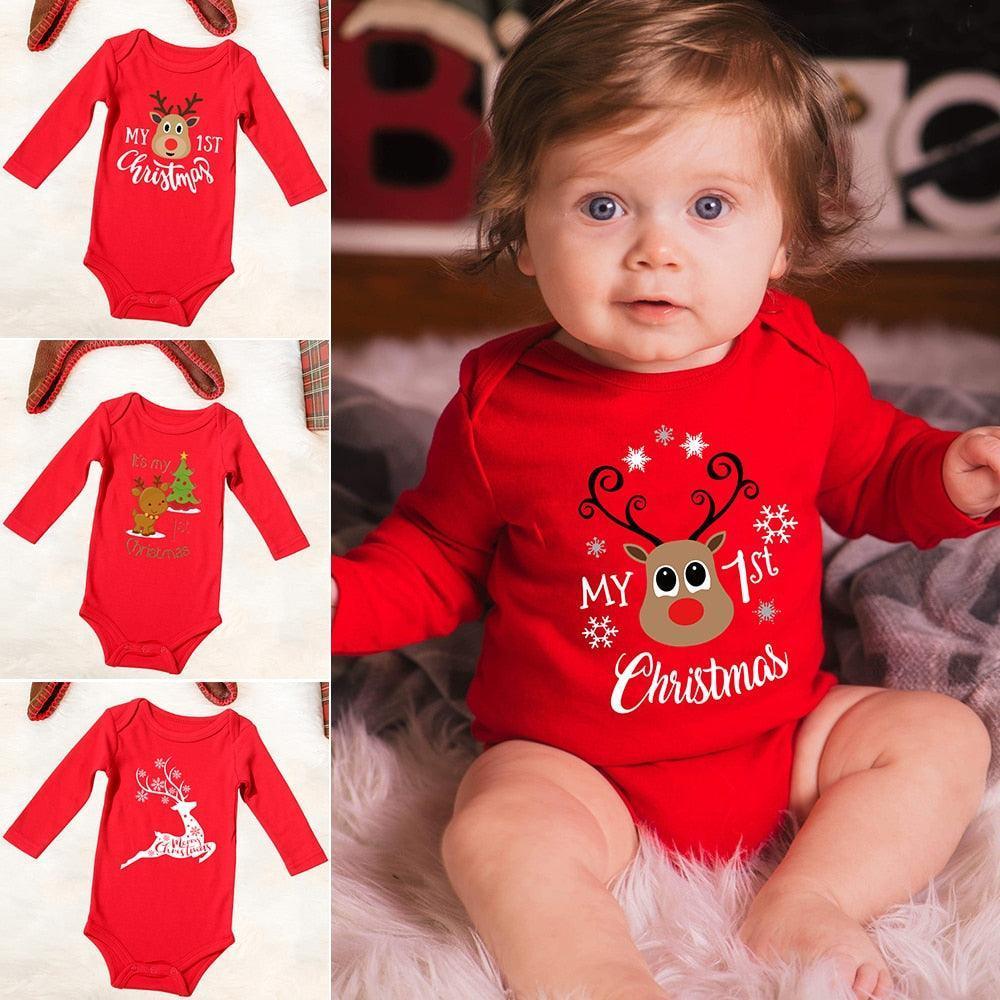 Infant Newborn Christmas Rompers - HEPSIBAH SHOP