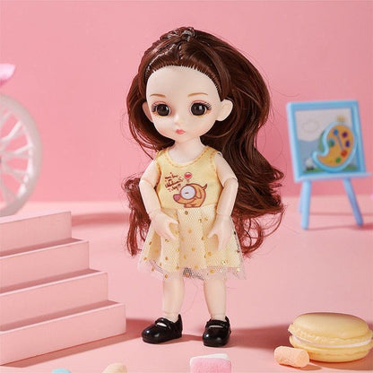 Doll Girl Toy Mini Doll Movable Joint Baby 3d - HEPSIBAH SHOP