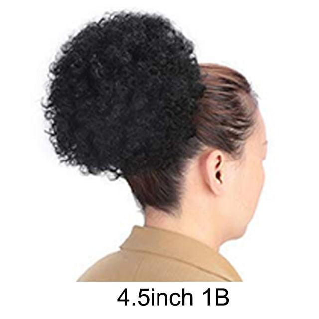 Short Afro Puff Synthetic Hair Extention - HEPSIBAH SHOP