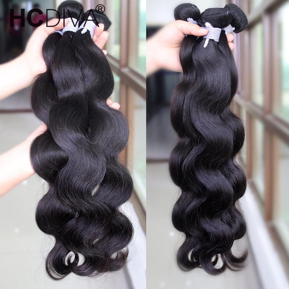 Body Wave Bundles Brazilian Hair Weave Bundles 1/3/4 PCS Human Hair - HEPSIBAH SHOP