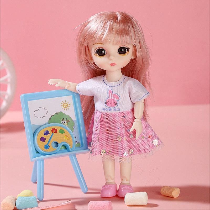 Doll Girl Toy Mini Doll Movable Joint Baby 3d - HEPSIBAH SHOP