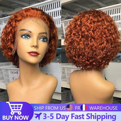 Pixie Cut Wig 99J Color Lace Wig - HEPSIBAH SHOP