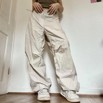 Women Casual Wide Leg Cargo Pants - HEPSIBAH SHOP