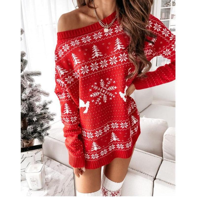 Christmas Dress For Women Sweater - HEPSIBAH SHOP