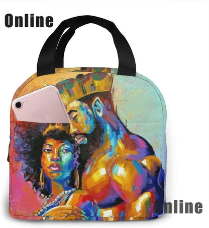 Black Queen African American Girl Lunch Bag - HEPSIBAH SHOP