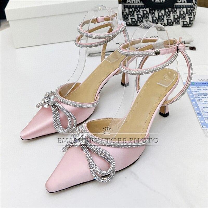 Luxury Satin Pointed Toe Sandals For Girls - HEPSIBAH SHOP