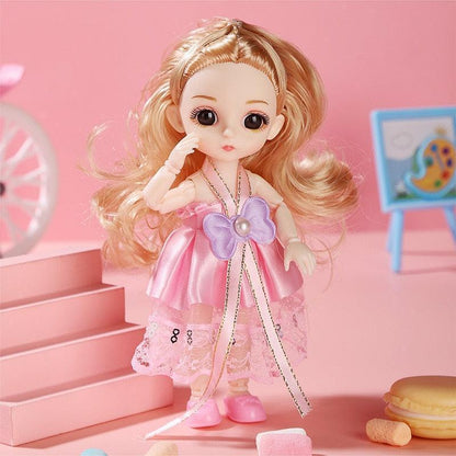 Doll Girl Toy Mini Doll Movable Joint Baby 3d - HEPSIBAH SHOP