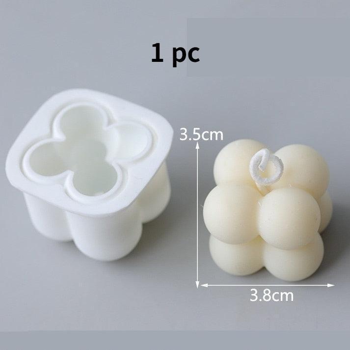 Non-stick Bubble Cube Candle Mold - HEPSIBAH SHOP