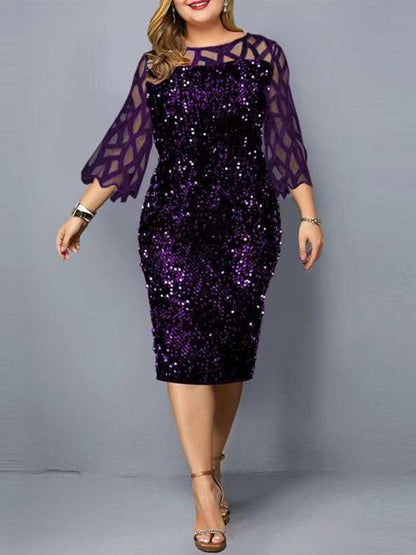 Party Dress Plus Size Ladies - HEPSIBAH SHOP