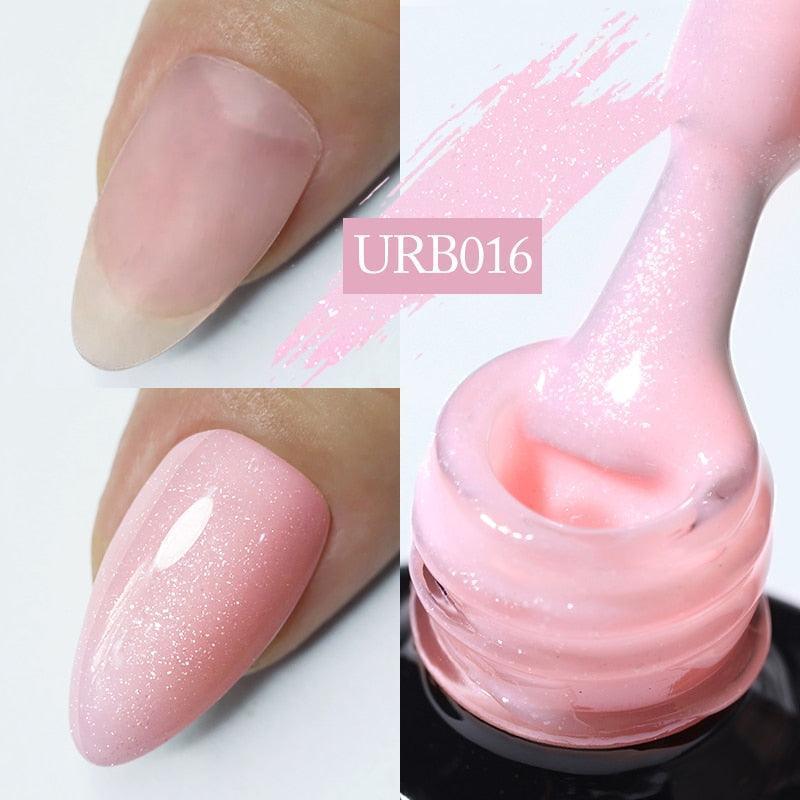 UR SUGAR 7ml Gold Glitter Gel Nail Polish Platinum Shining Mineral Sequins Soak Off UV LED Gel Nail Semi Permanent Manicure - HEPSIBAH SHOP