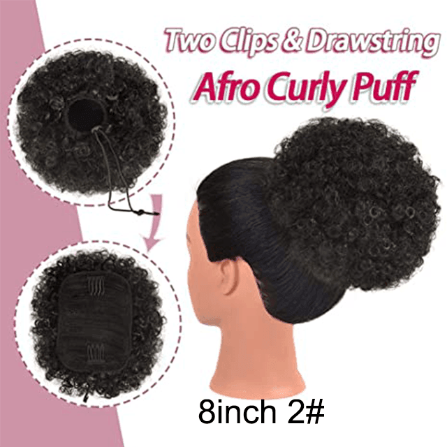 Short Afro Puff Synthetic Hair Extention - HEPSIBAH SHOP