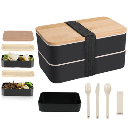 Wooden Bento Box Microwave Lunch Box - HEPSIBAH SHOP