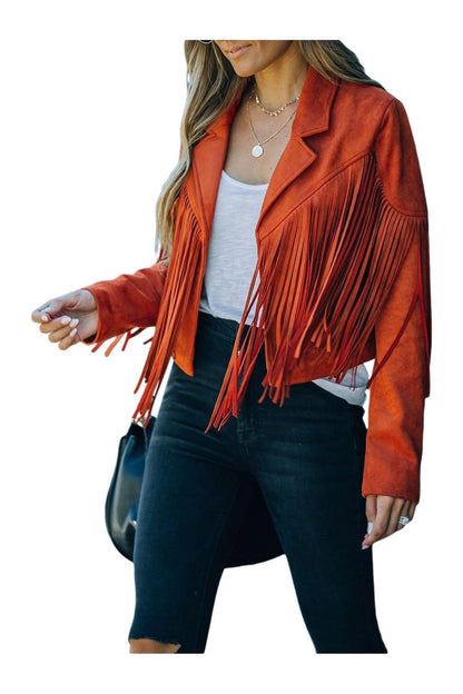 Women's Suede Leather Jacket - HEPSIBAH SHOP