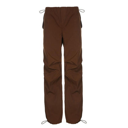 Streetwear Drawstring Cargo Pants - HEPSIBAH SHOP