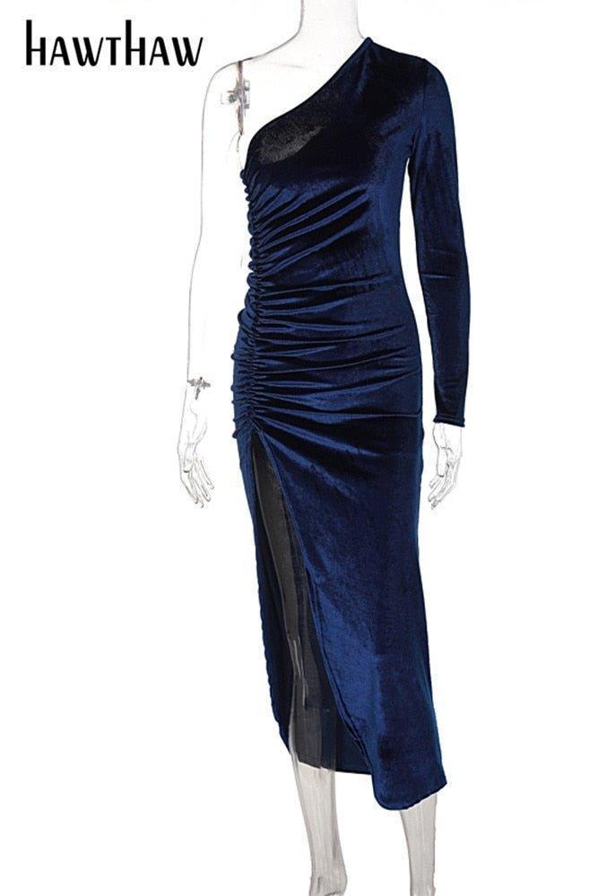 Hawthaw Women Elegant Long Sleeve Party Evening Dress - HEPSIBAH SHOP