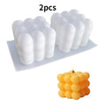 Non-stick Bubble Cube Candle Mold - HEPSIBAH SHOP