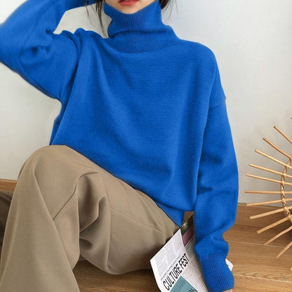 WYWM Cashmere Elegant Turtle Neck Women Sweater - HEPSIBAH SHOP