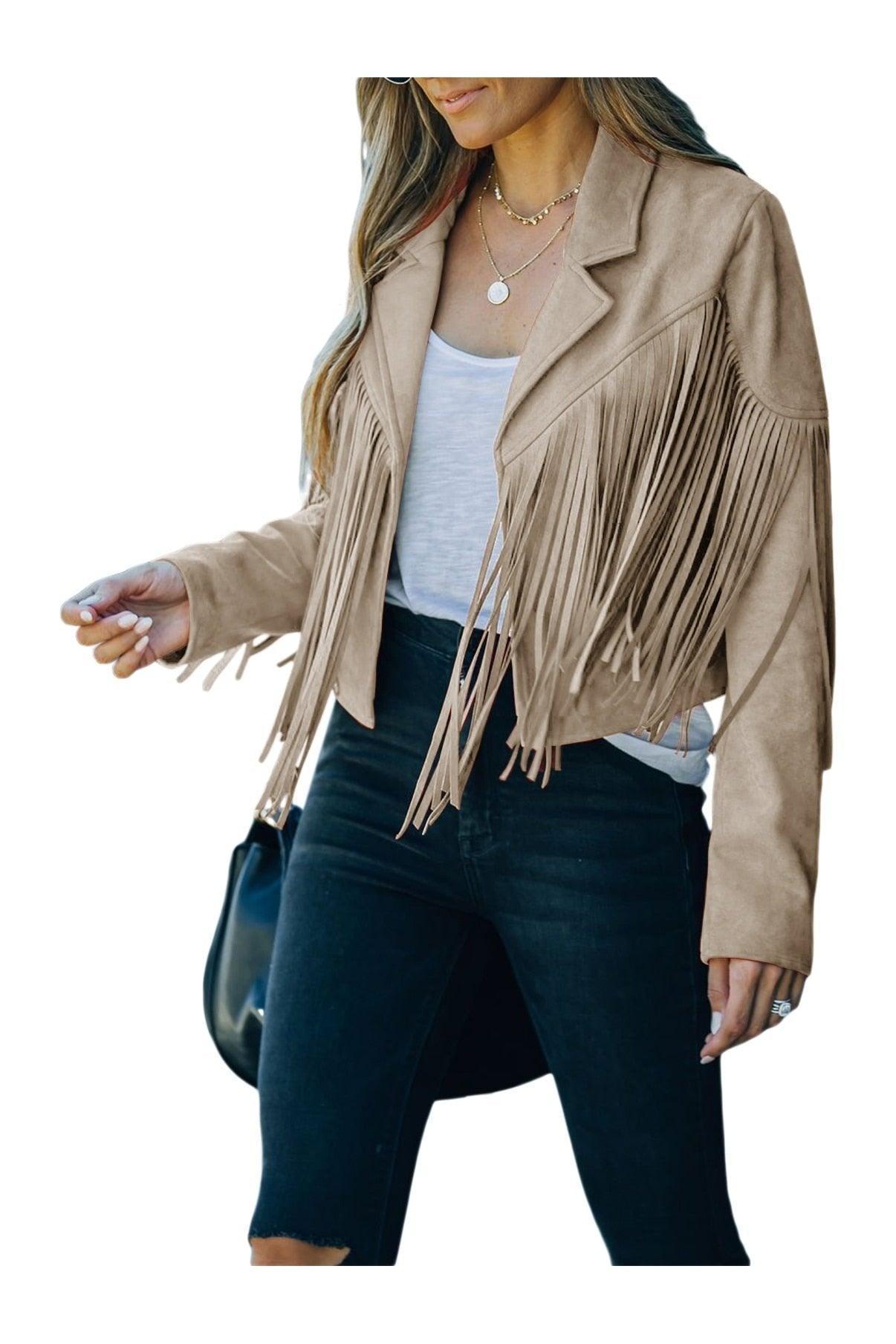 Women's Suede Leather Jacket - HEPSIBAH SHOP