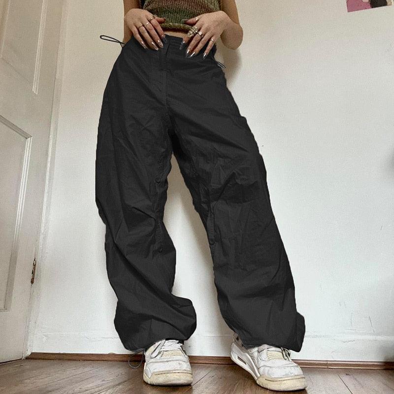 Women Casual Wide Leg Cargo Pants - HEPSIBAH SHOP