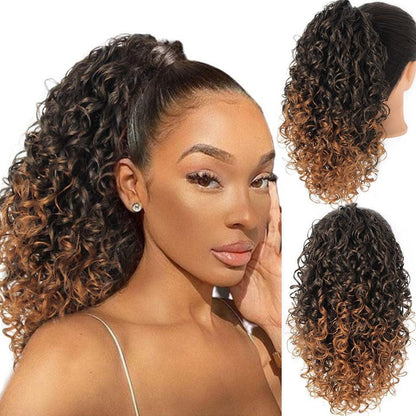 Synthetic Drawstring Puff Ponytail Afro Kinky Curly Hair Extension - HEPSIBAH SHOP