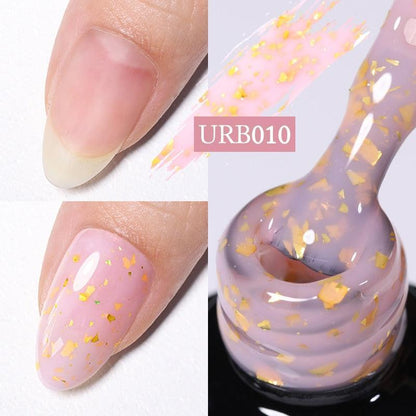 UR SUGAR 7ml Gold Glitter Gel Nail Polish Platinum Shining Mineral Sequins Soak Off UV LED Gel Nail Semi Permanent Manicure - HEPSIBAH SHOP