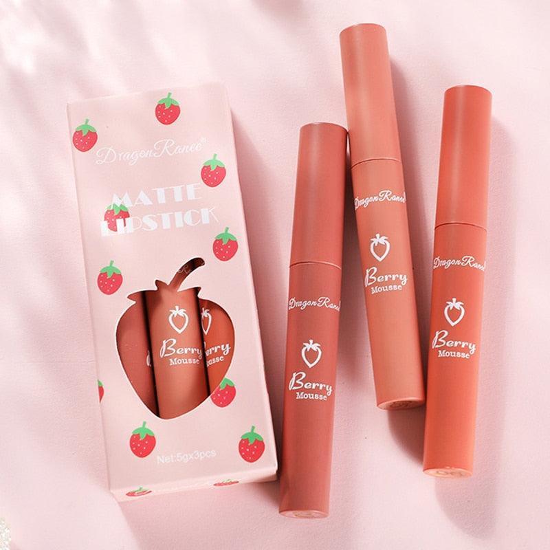 3 Pcs Sweet Liquid Lipstick Set - HEPSIBAH SHOP