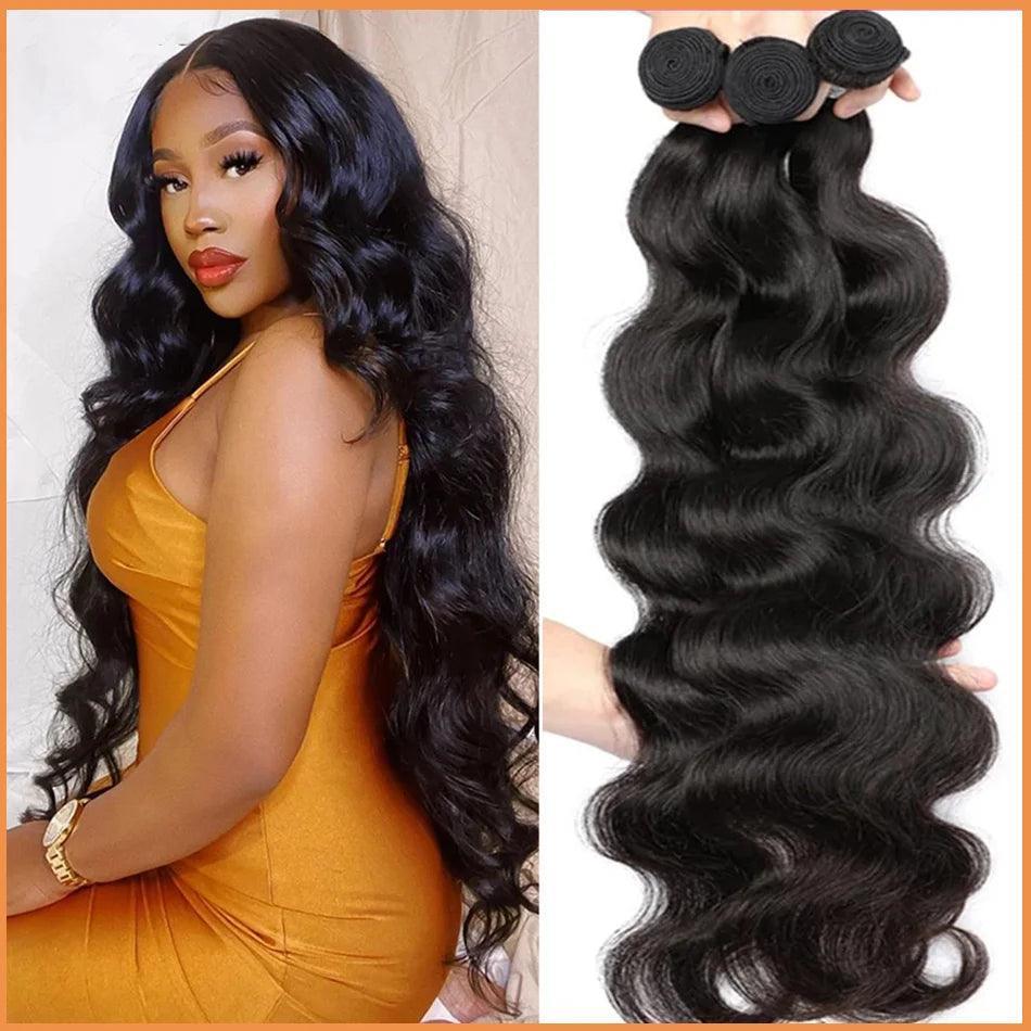 Body Wave Bundles Brazilian Human Hair Bundle Hair Weaves 10-30 inch - HEPSIBAH SHOP