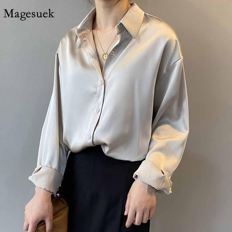 Silk Korean Office Ladies Elegant Shirt Blouse - HEPSIBAH SHOP