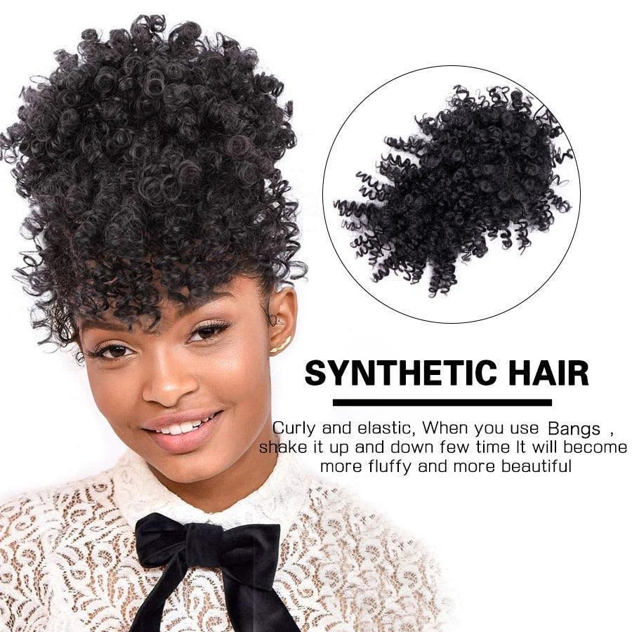 Leeons Synthetic New Curly Bangs - HEPSIBAH SHOP