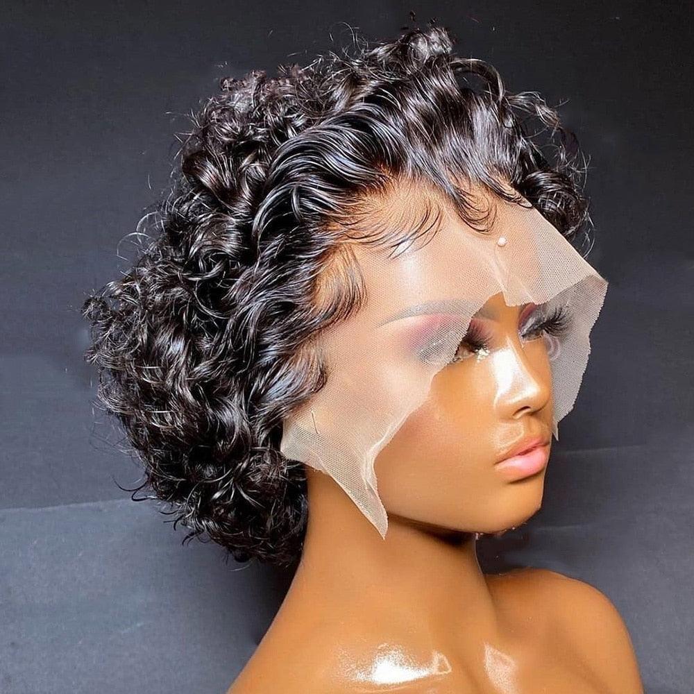 Pixie Cut Wig 99J Color Lace Wig - HEPSIBAH SHOP