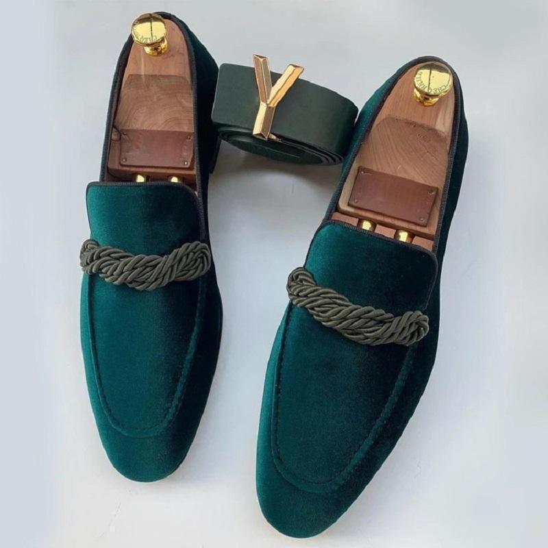 Men Loafers Shoes Faux Suede Leather - HEPSIBAH SHOP