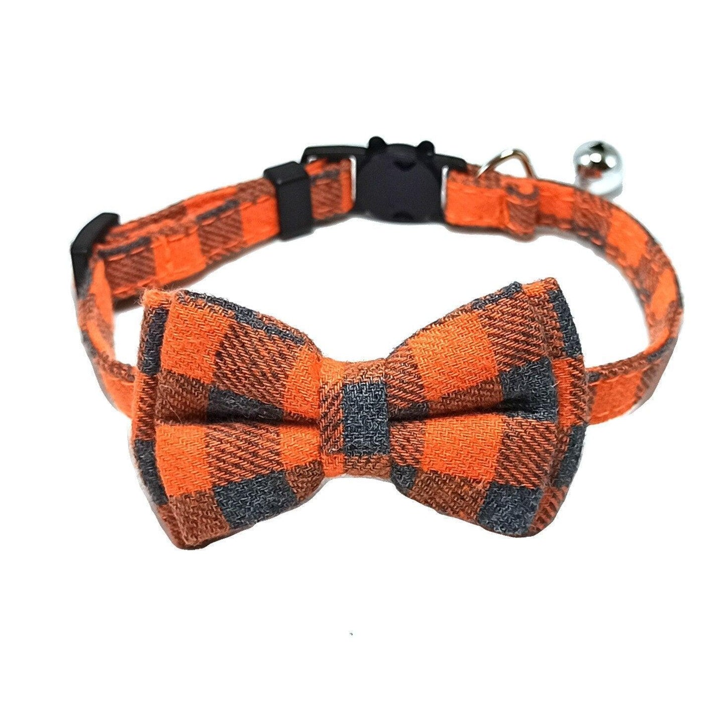 Pet Collar Cute Adjustable Plaid Cat Bow Tie - HEPSIBAH SHOP