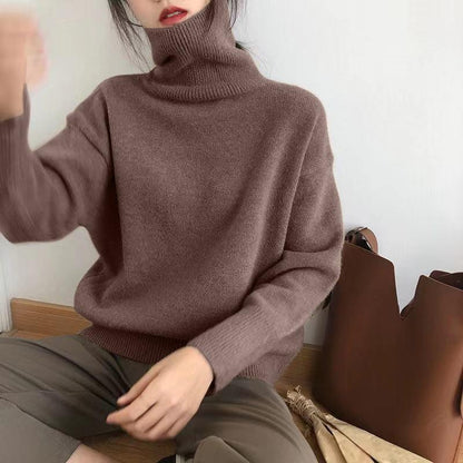 WYWM Cashmere Elegant Turtle Neck Women Sweater - HEPSIBAH SHOP