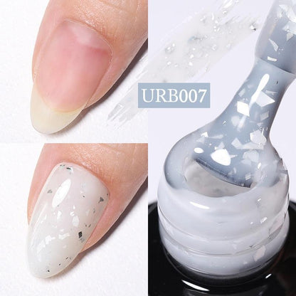 UR SUGAR 7ml Gold Glitter Gel Nail Polish Platinum Shining Mineral Sequins Soak Off UV LED Gel Nail Semi Permanent Manicure - HEPSIBAH SHOP