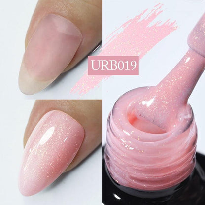 UR SUGAR 7ml Gold Glitter Gel Nail Polish Platinum Shining Mineral Sequins Soak Off UV LED Gel Nail Semi Permanent Manicure - HEPSIBAH SHOP