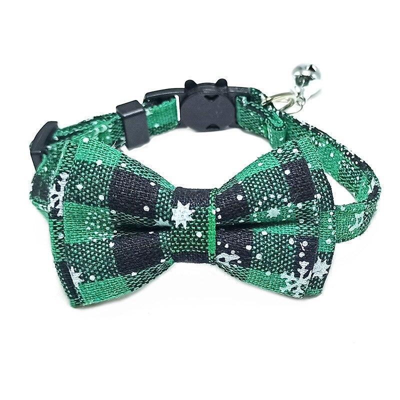 Pet Collar Cute Adjustable Plaid Cat Bow Tie - HEPSIBAH SHOP