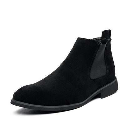 Chelsea Boots Men Blue Faux Suede Classic Fashion - HEPSIBAH SHOP