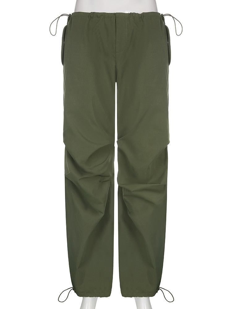 Streetwear Drawstring Cargo Pants - HEPSIBAH SHOP