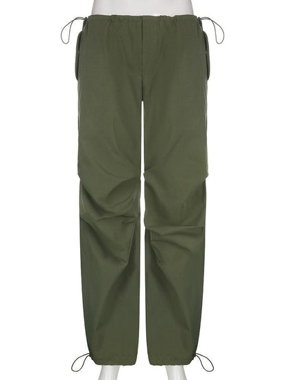 Streetwear Drawstring Cargo Pants - HEPSIBAH SHOP