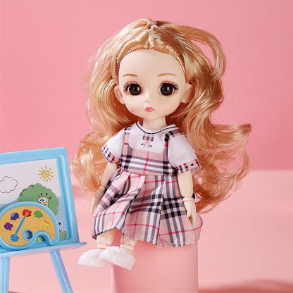 Doll Girl Toy Mini Doll Movable Joint Baby 3d - HEPSIBAH SHOP