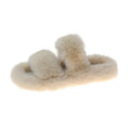 Women Fur Furry Slippers Soft Indoor Slides - HEPSIBAH SHOP